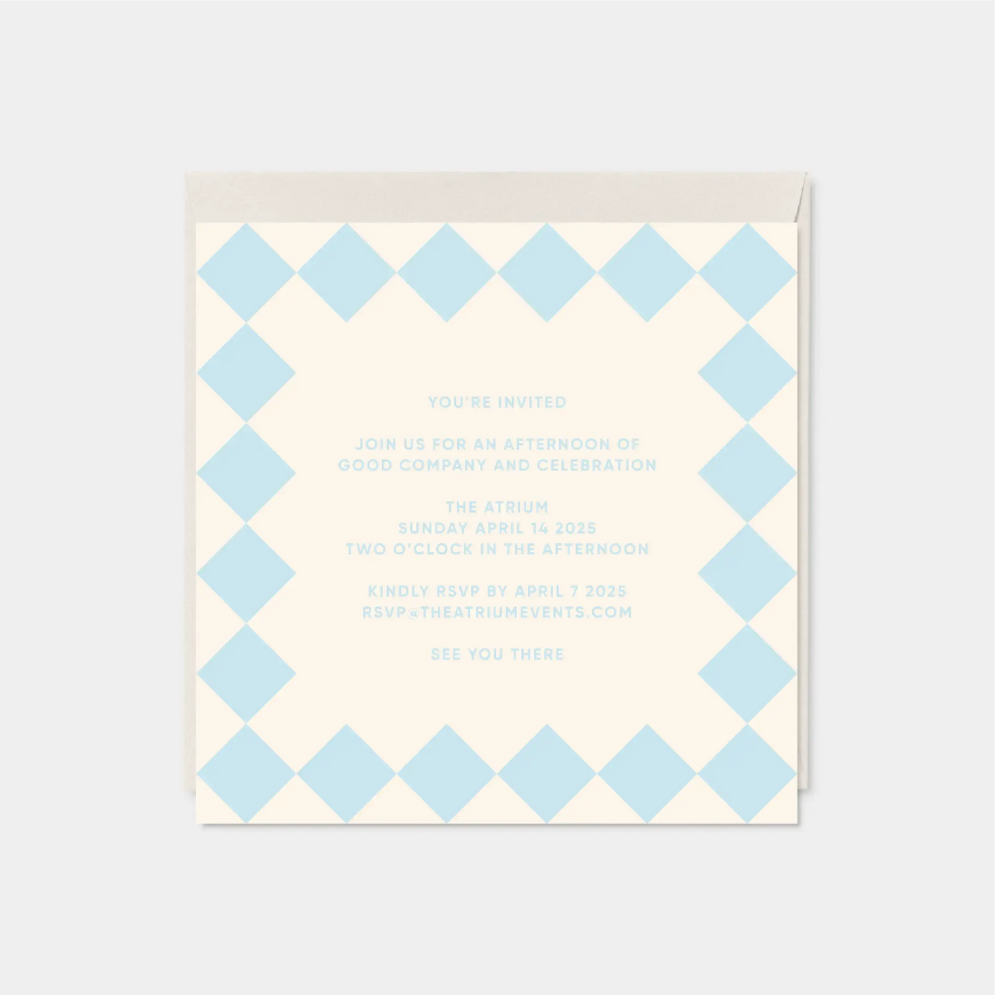 Diamond Rococo Square Card XII