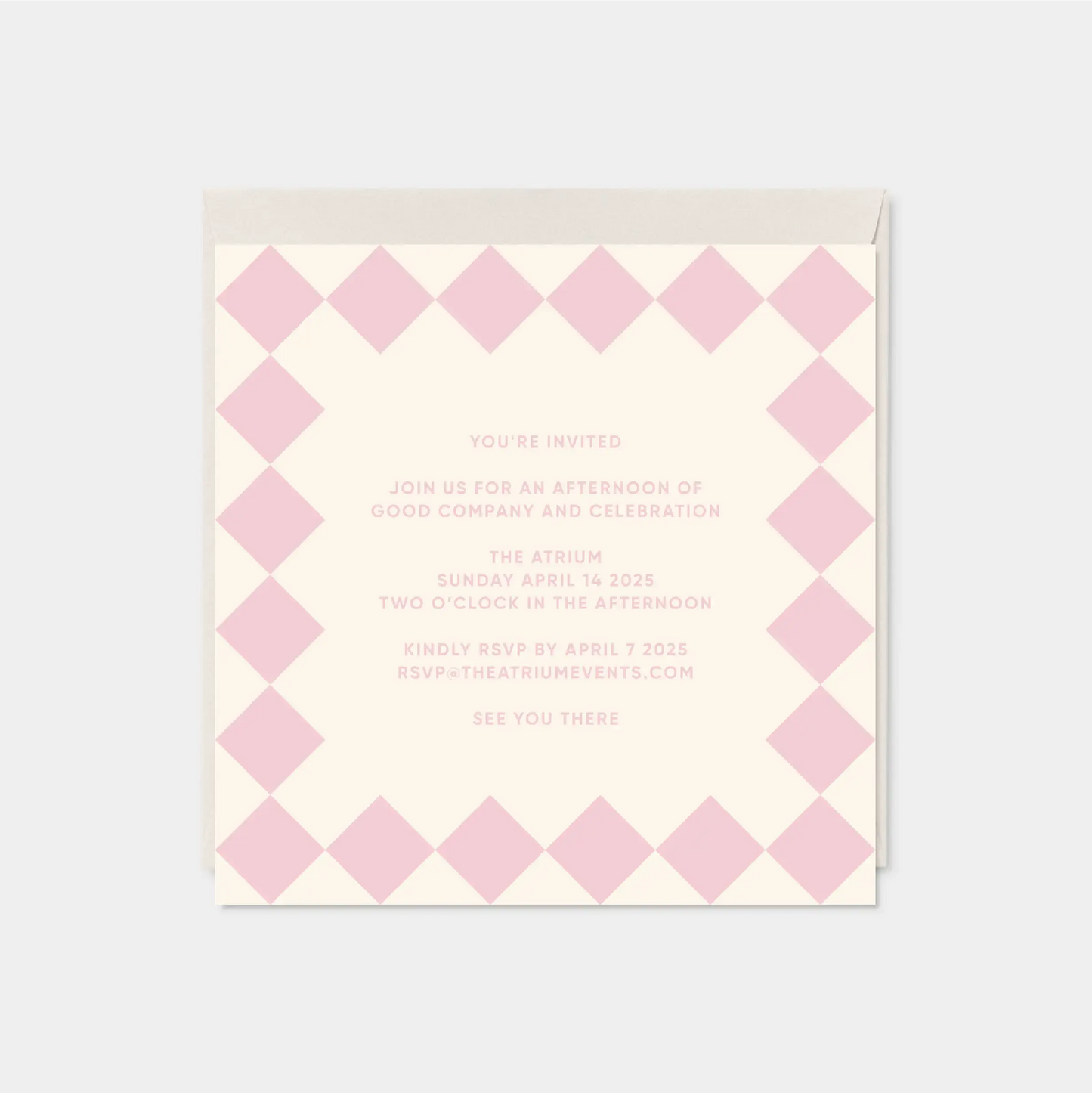 Diamond Rococo Square Card XIII