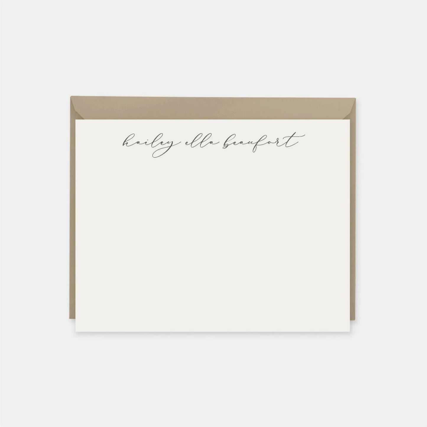 Elegant Signature Script Note Cards