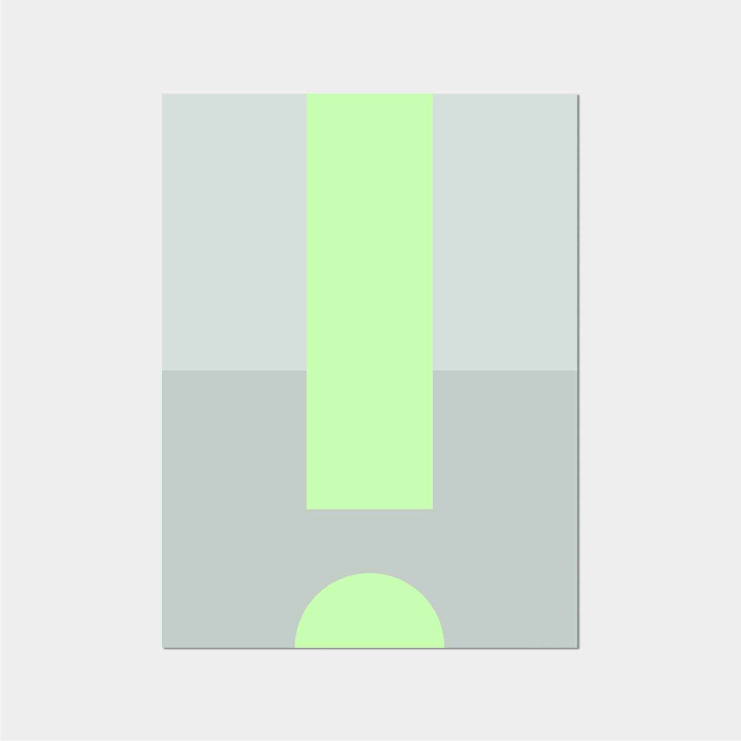 Exclamation Art Print, Mint