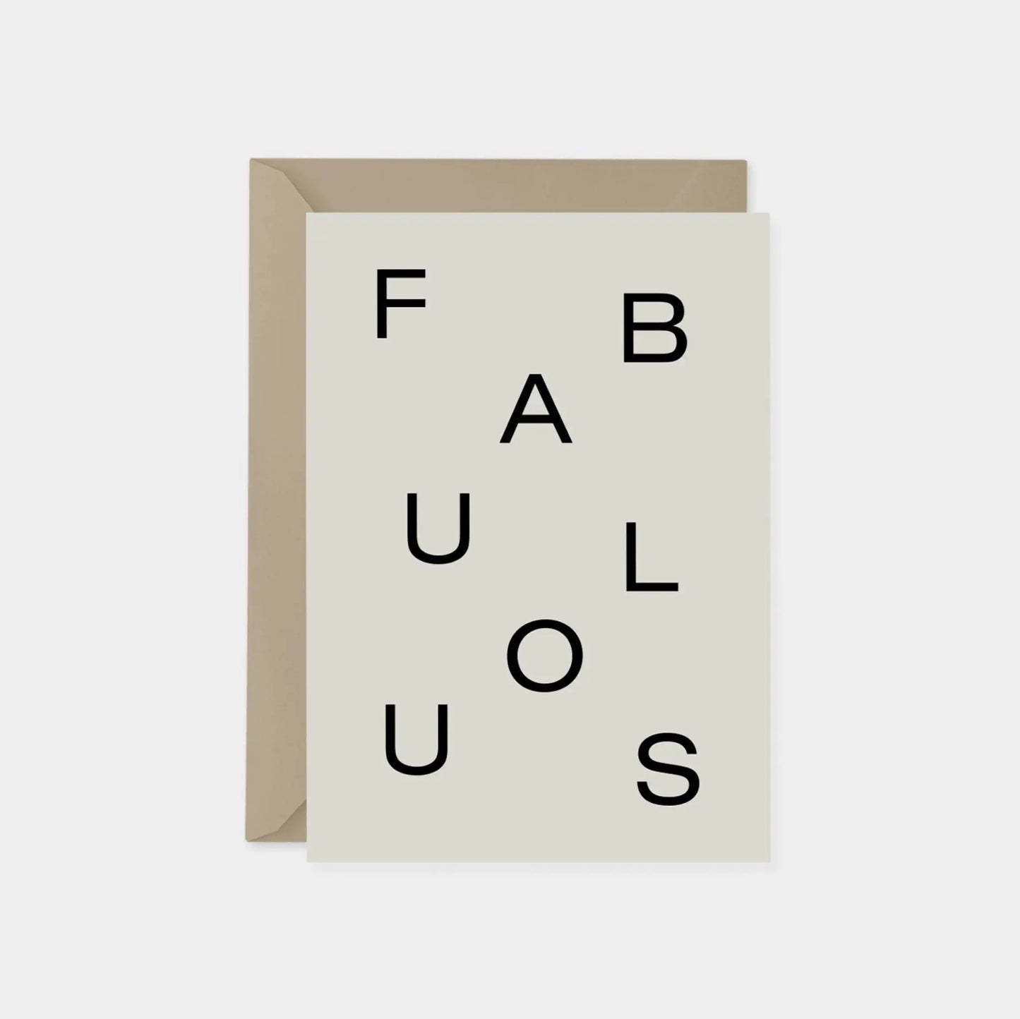 "Fabulous" Word Search Modern Card II