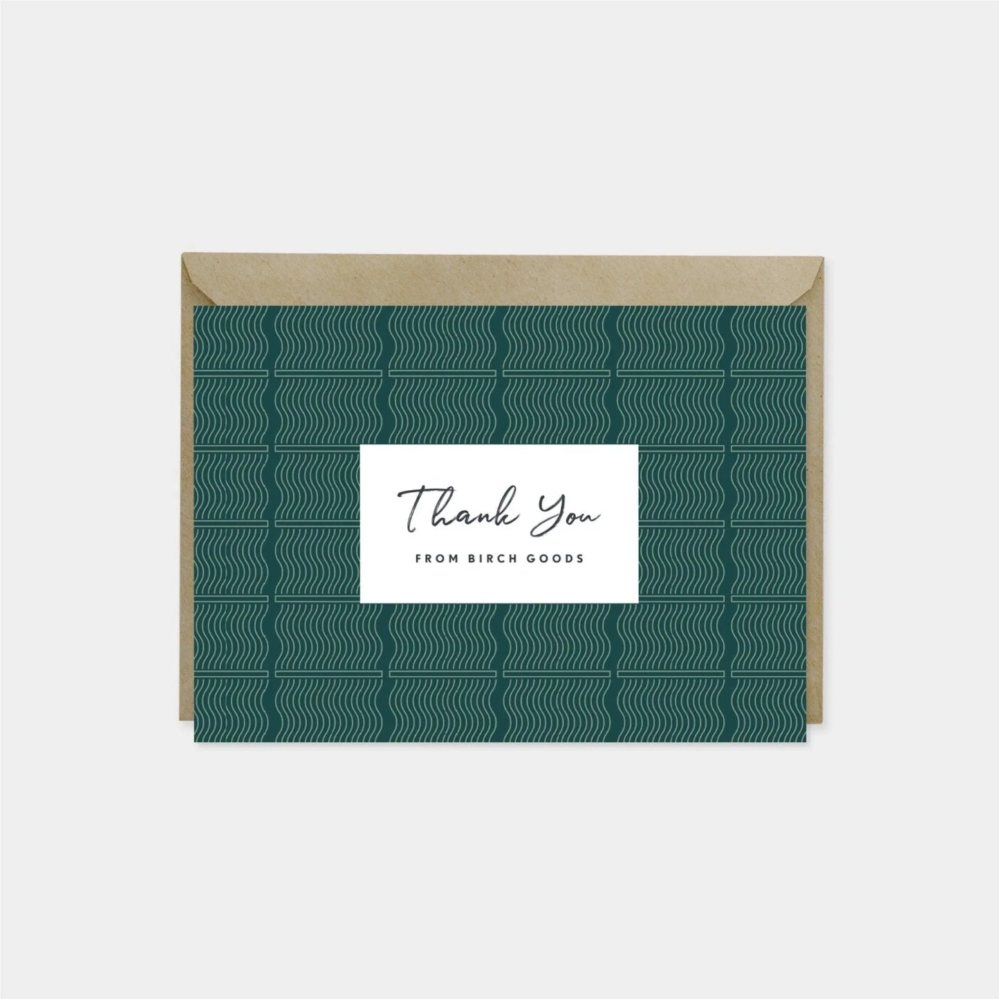 Fine Line Deco Custom Thank You Card V