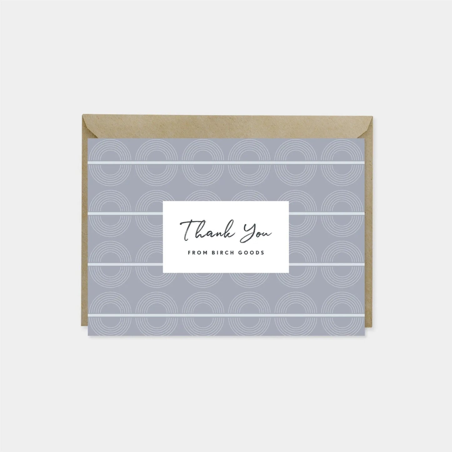 Fine Line Deco Custom Thank You Card X