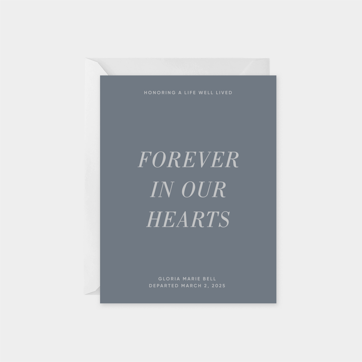 Forever In Our Hearts Card II