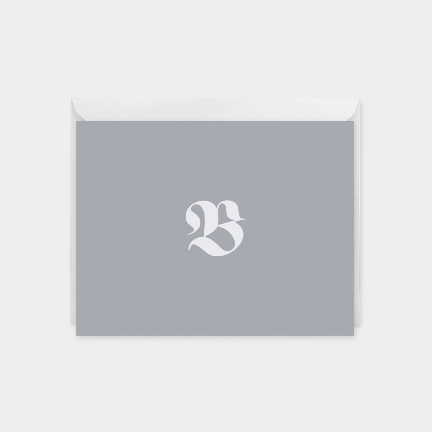 Fraktur Calligraphy Script Monogram Note Cards