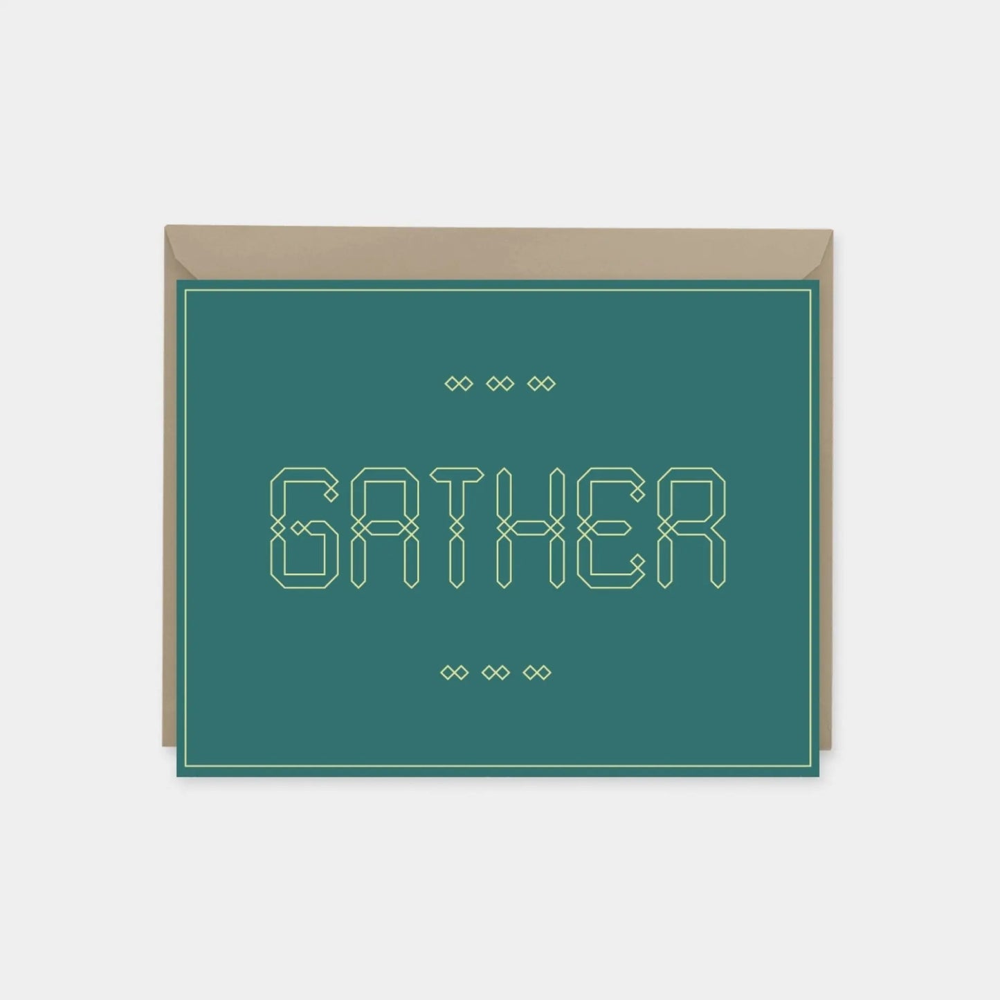"Gather" Maroque Invitation Card II