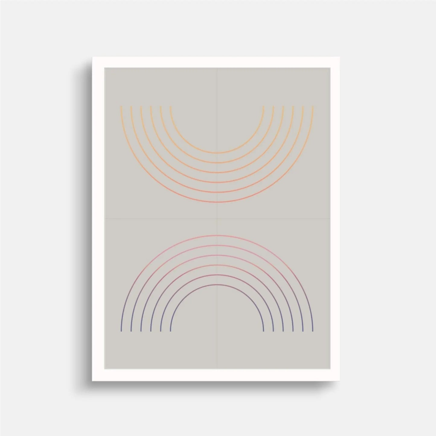 Geo Arch Gradient Art Print