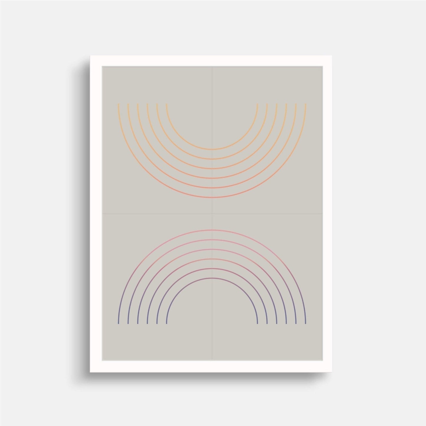 Geo Arch Gradient Art Print