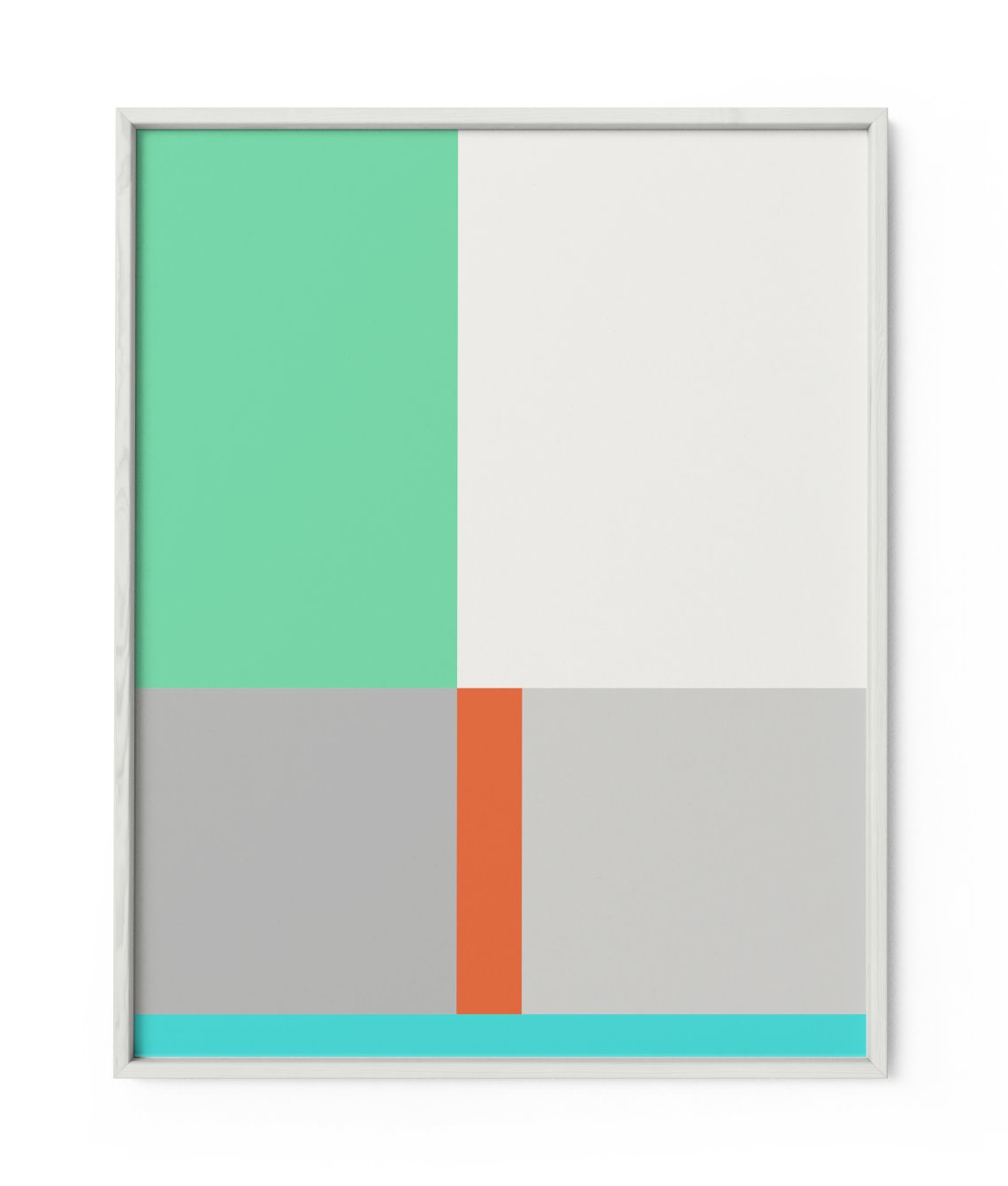 Geo Block Art Print III