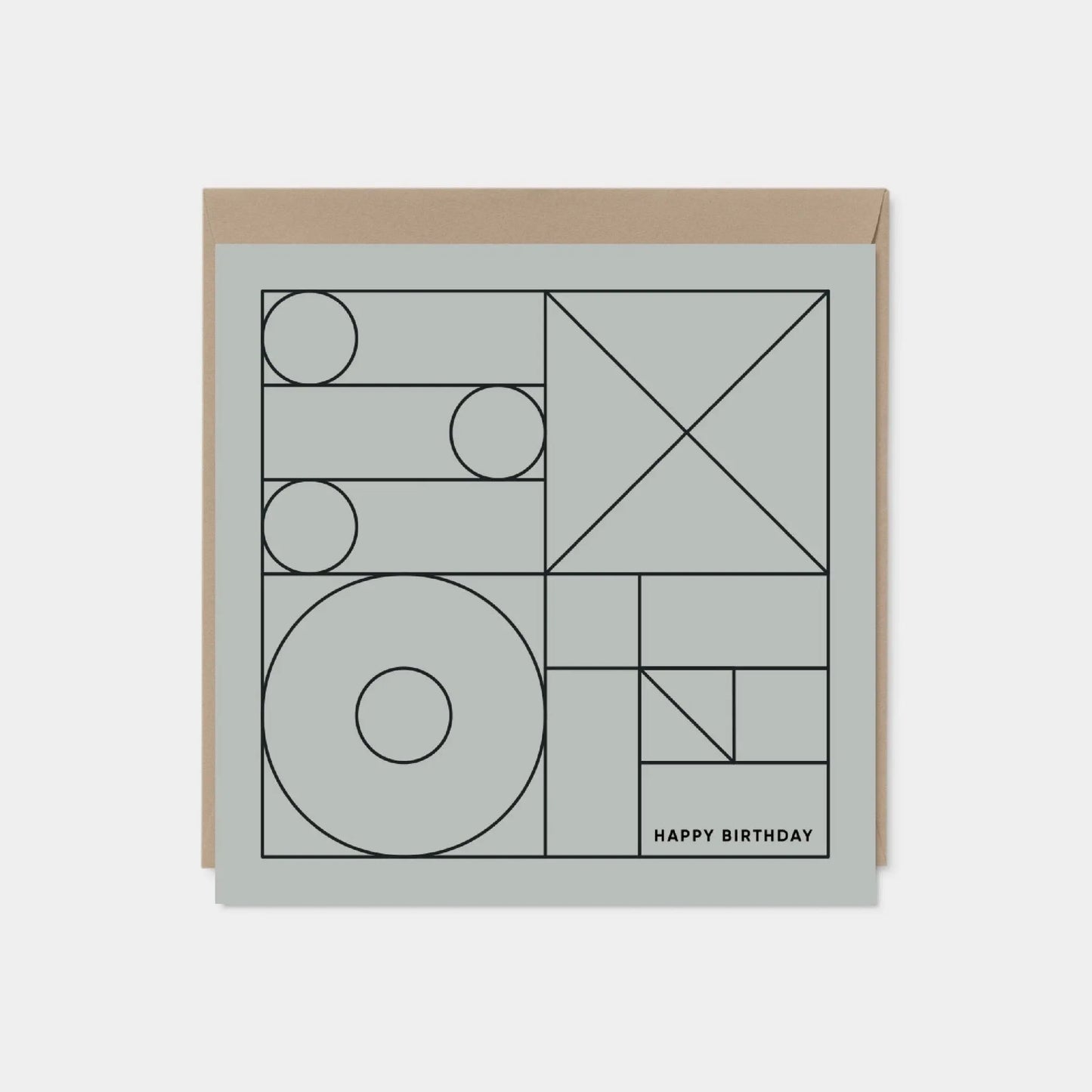 Geo Modern Line Art Card III, Minimalist