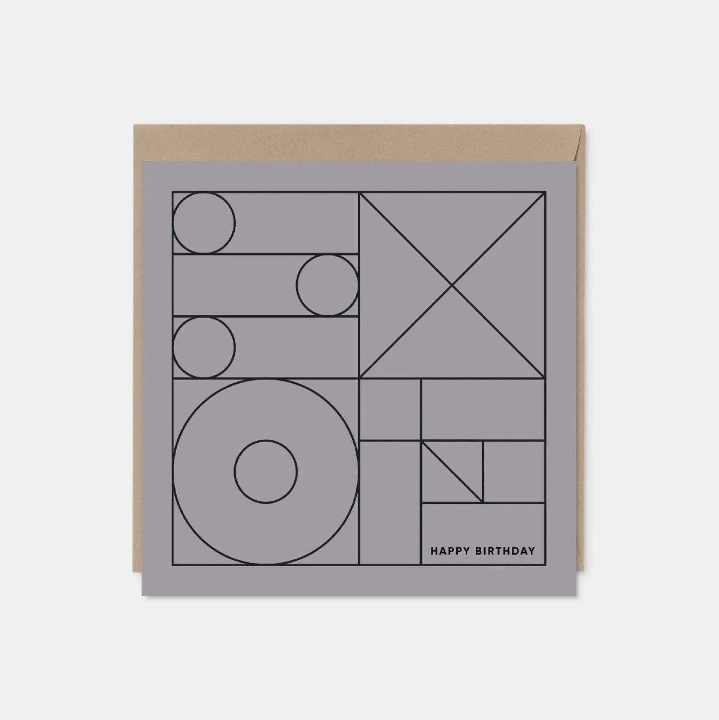 Geo Modern Line Art Card VII, Minimalist