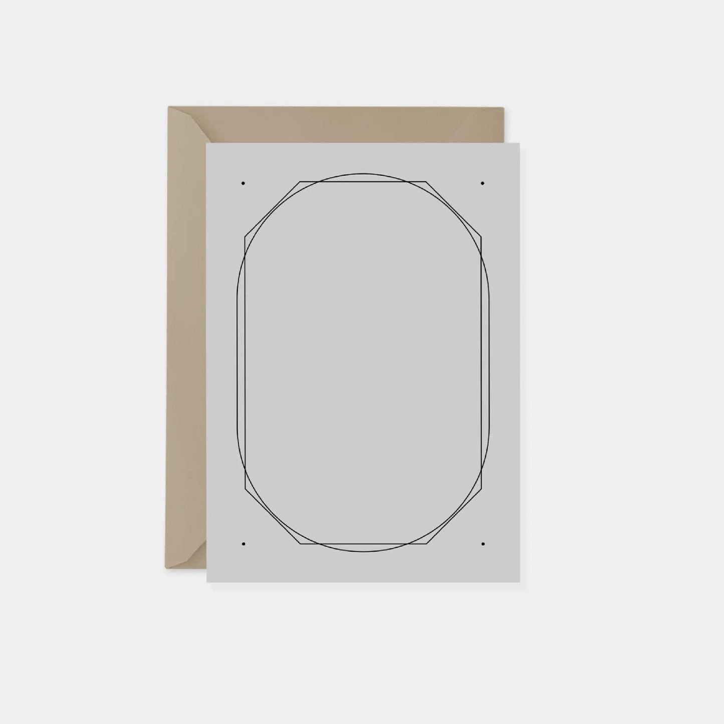 Geowire Dot Frame Vertical Note Cards