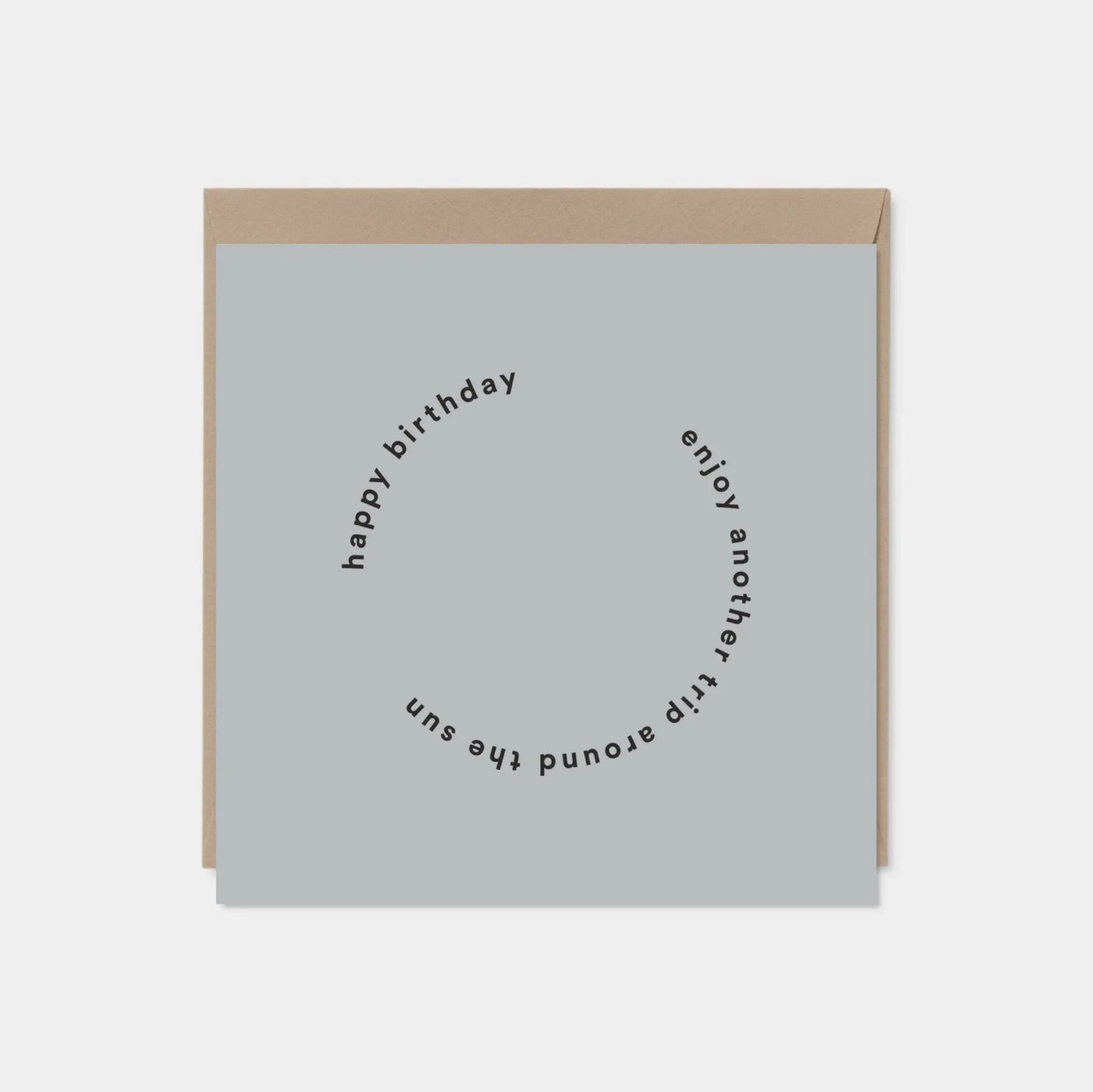 Gray "Another Trip Around the Sun" Birthday Card