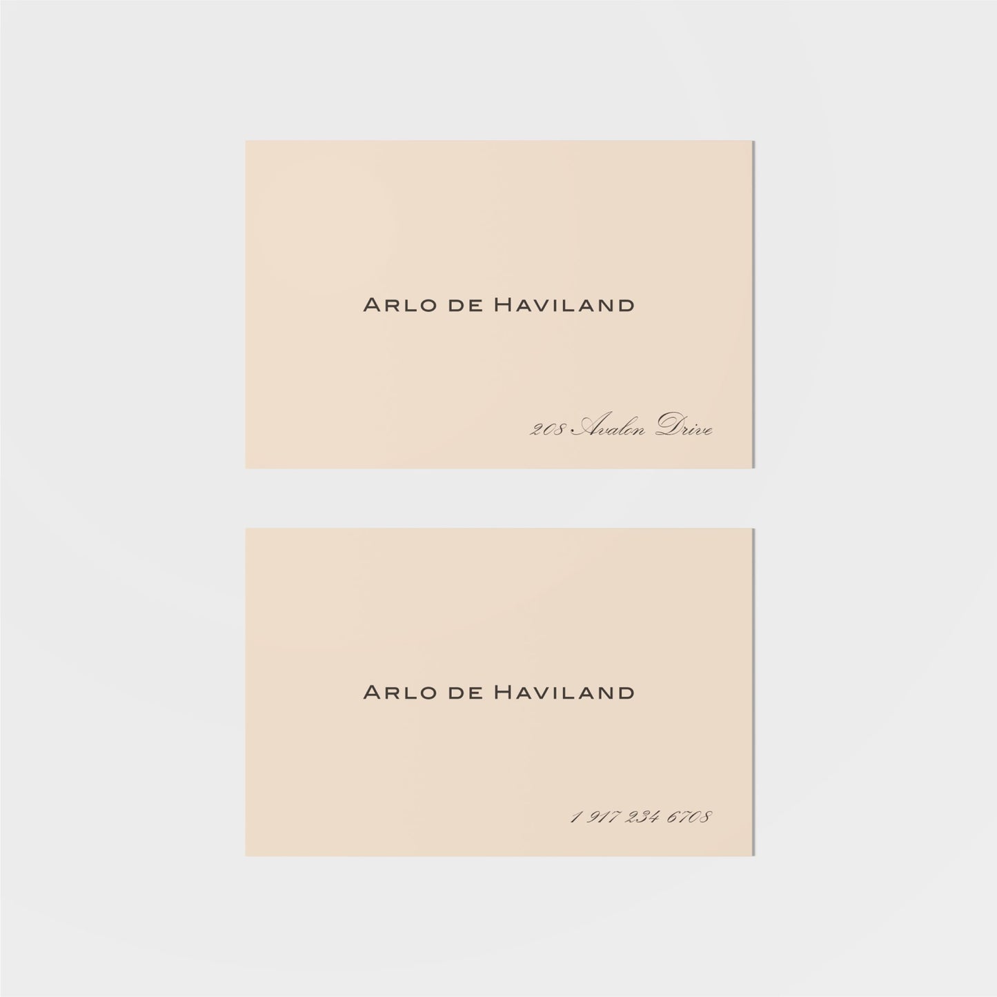 Haviland Calling Card