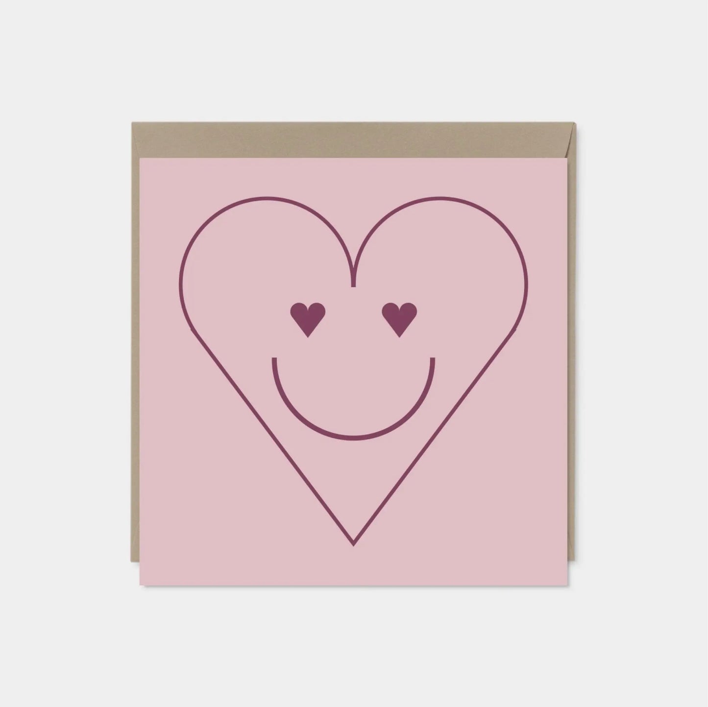 Heart Eyes Valentine's Day Card, Blank