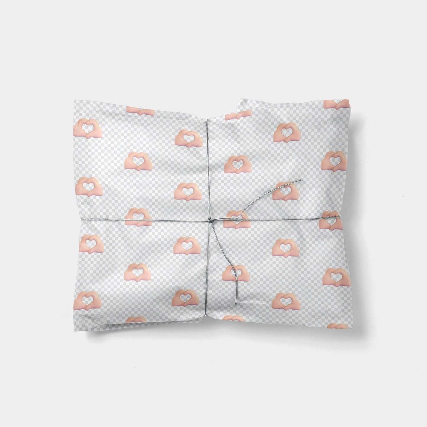 Heart Hands Emoji Gift Wrap