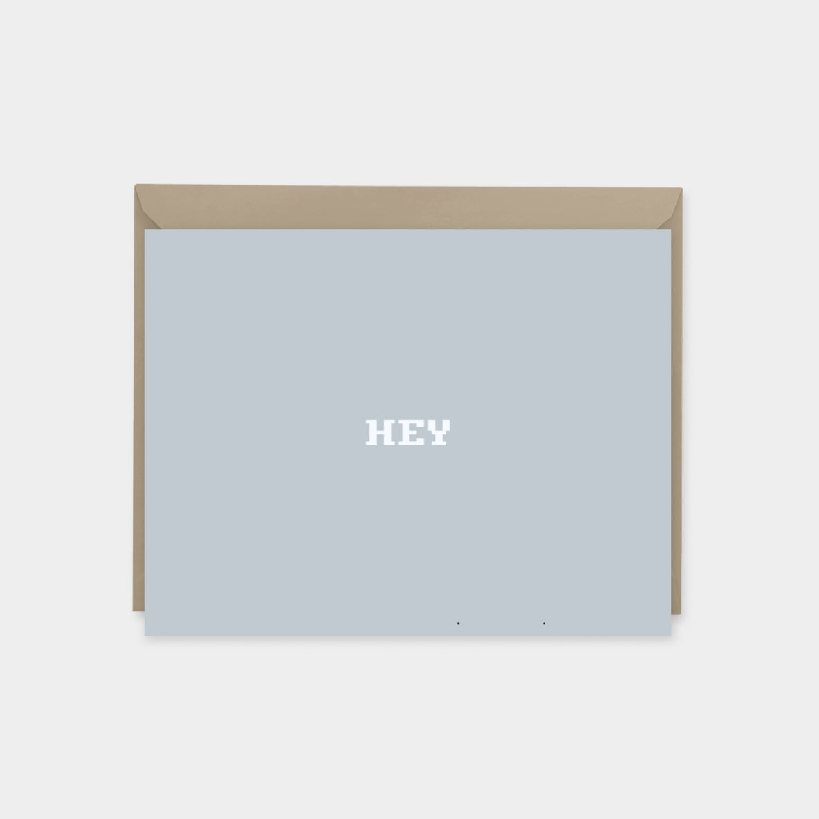 "HEY" Computer Monogram Note Card III