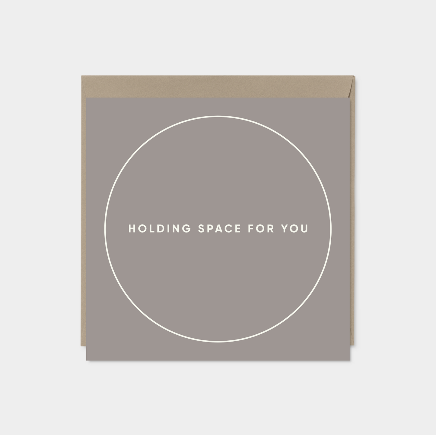 "Holding Space For You" Square Card XII