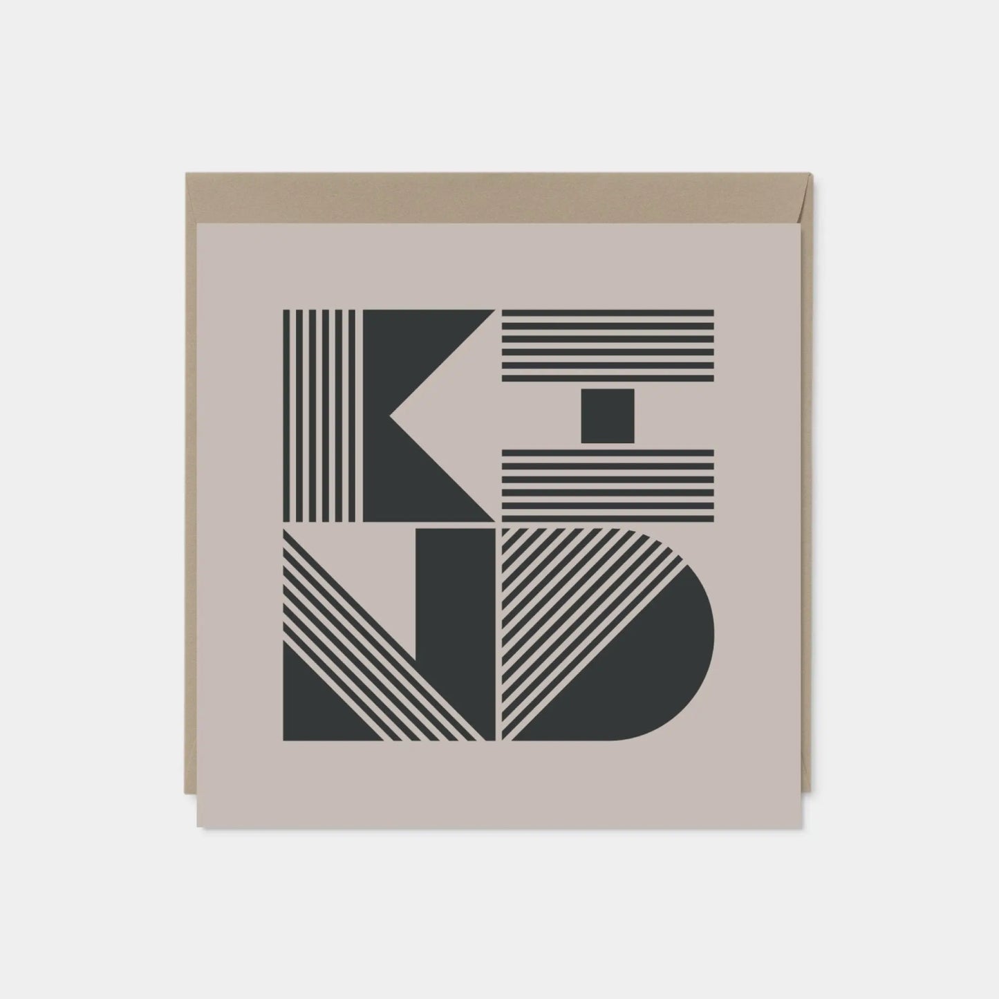 "Kind" Modern Geo Typography Card Set