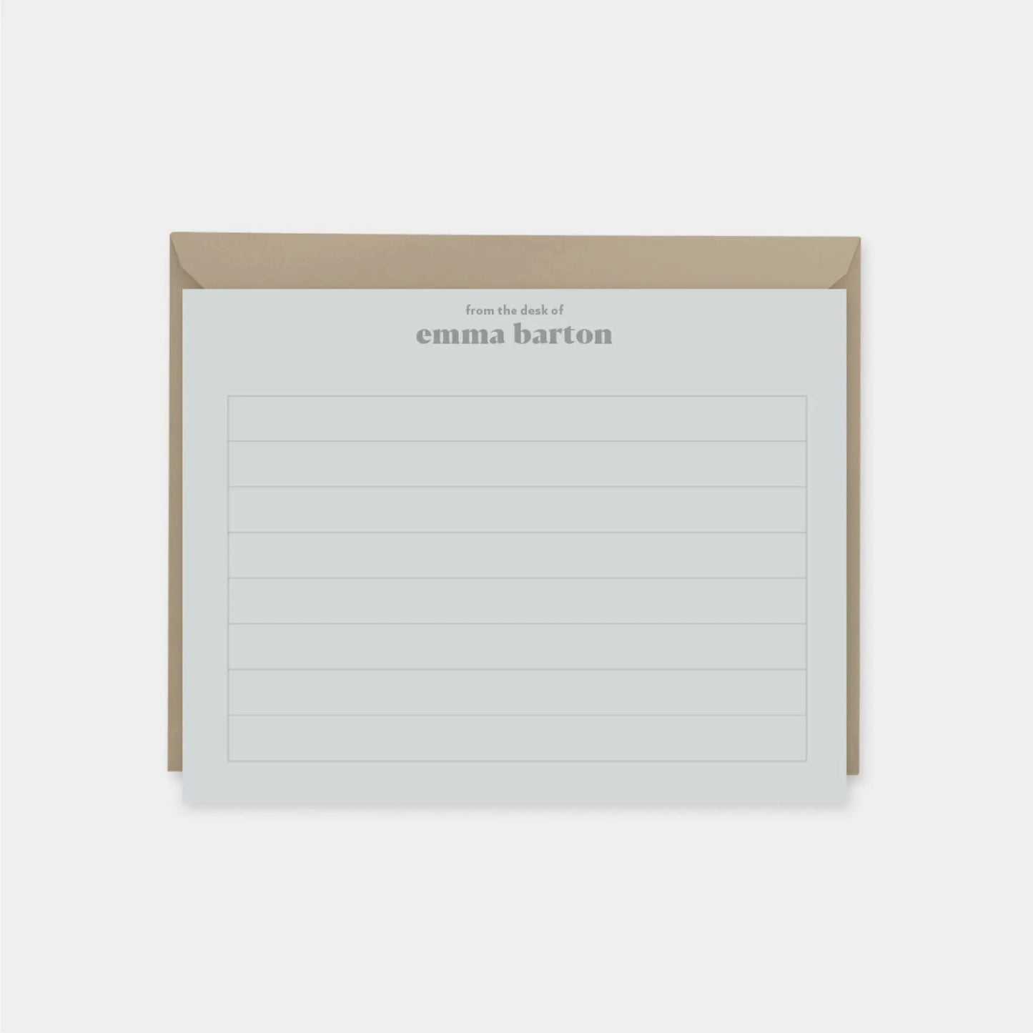 Lined Modern Note Cards