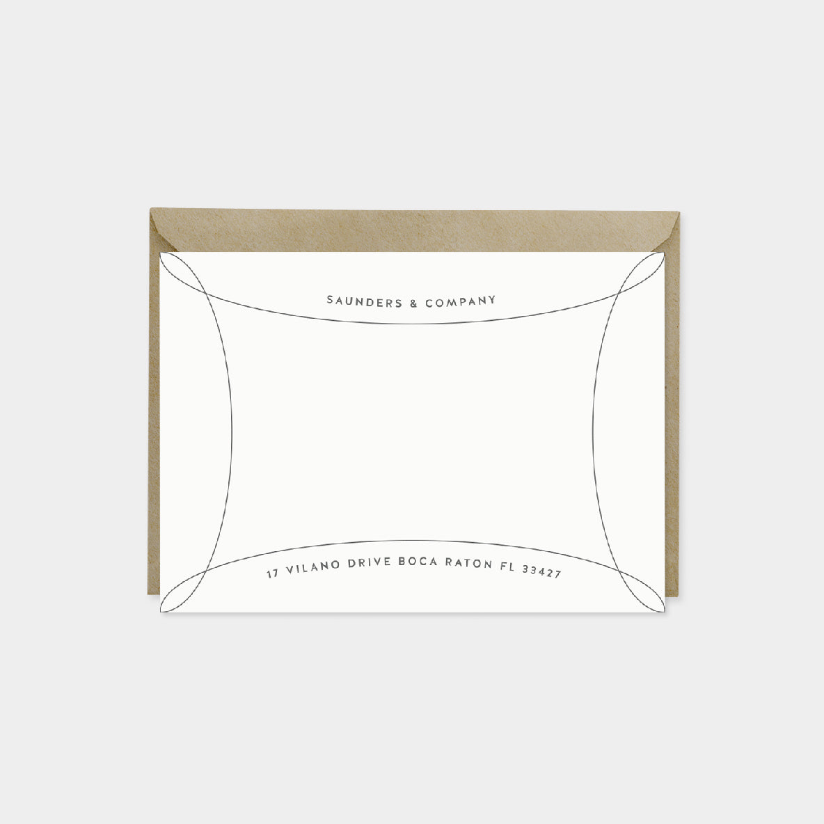 Loop Border Note Cards IX