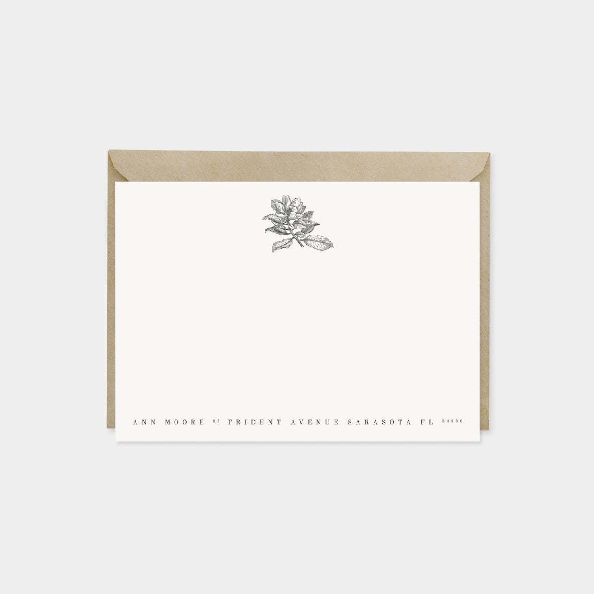 Magnolia Grandiflora Botanical Note Cards