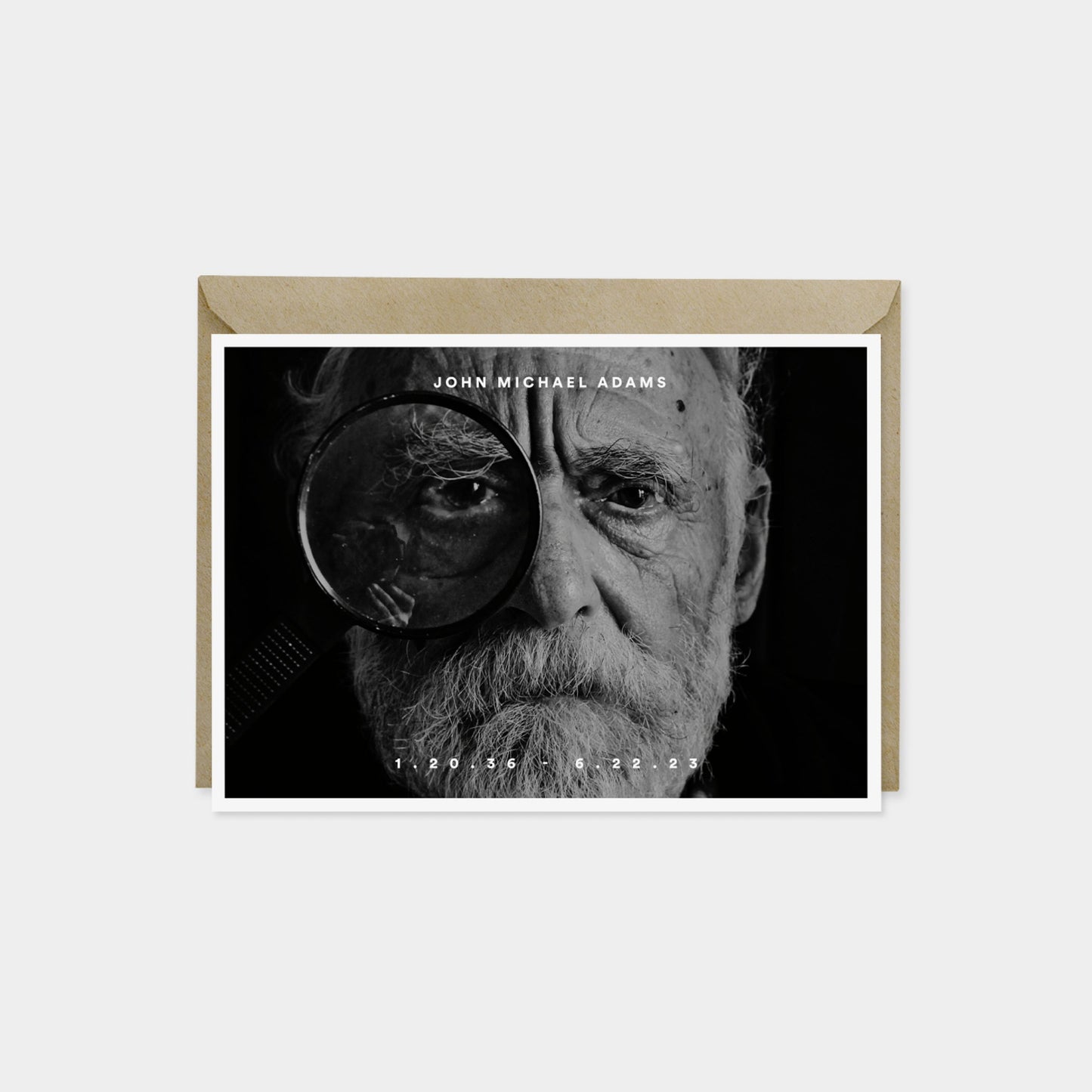 Minimal Modern Photo Remembrance Card II