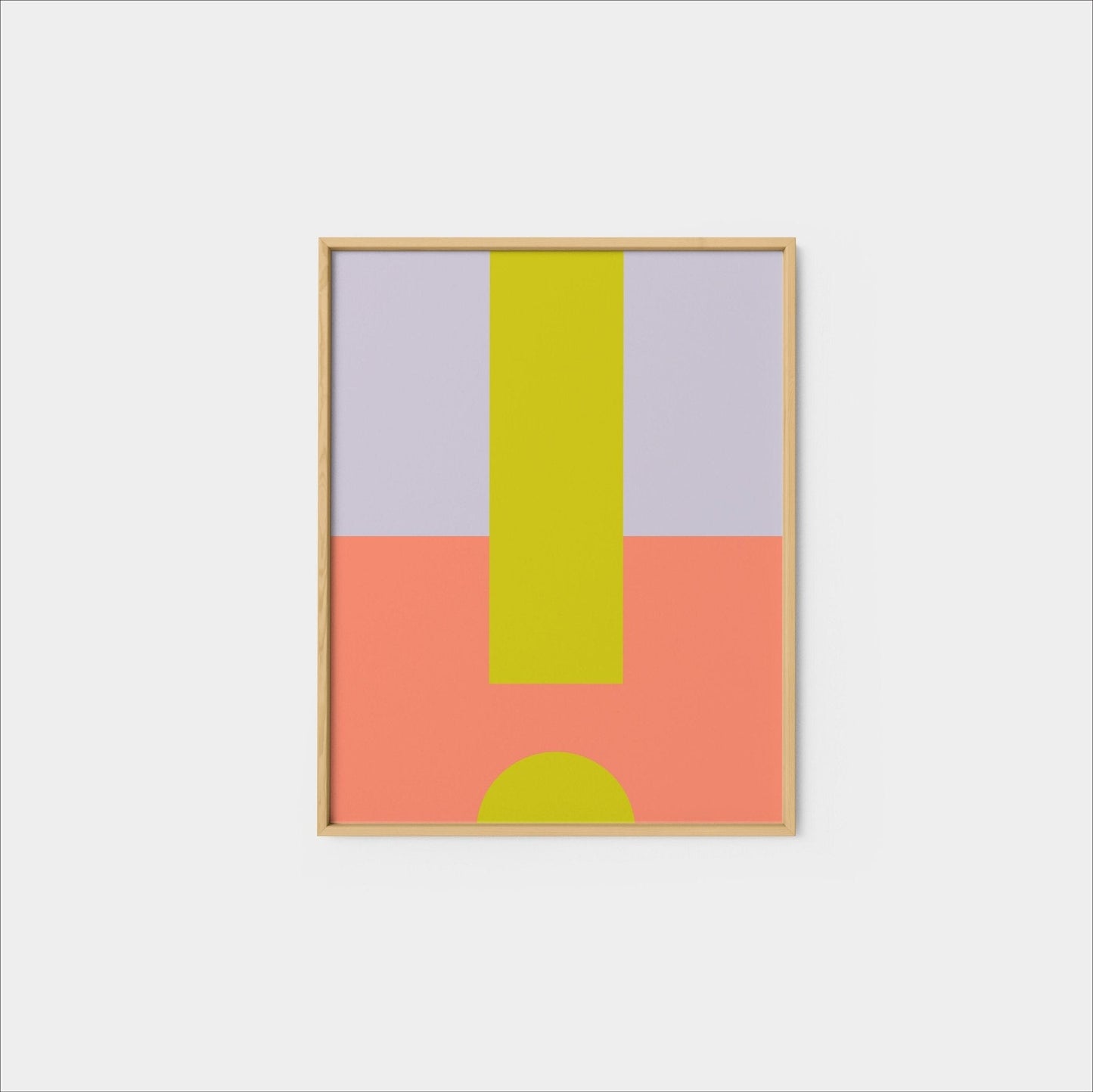 MinMod Colorful Geo Print, Fine Art