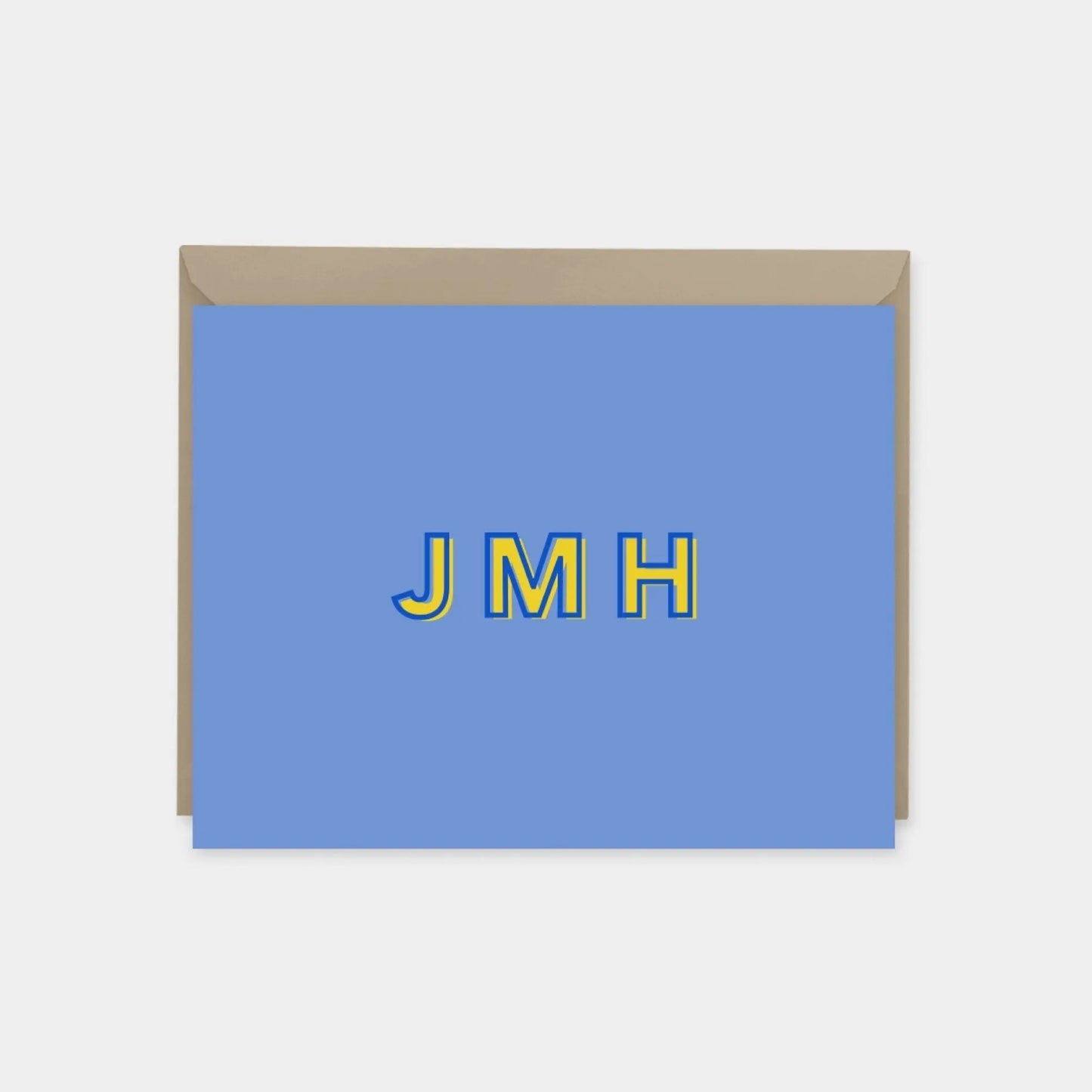 Modern Monogram Note Cards III