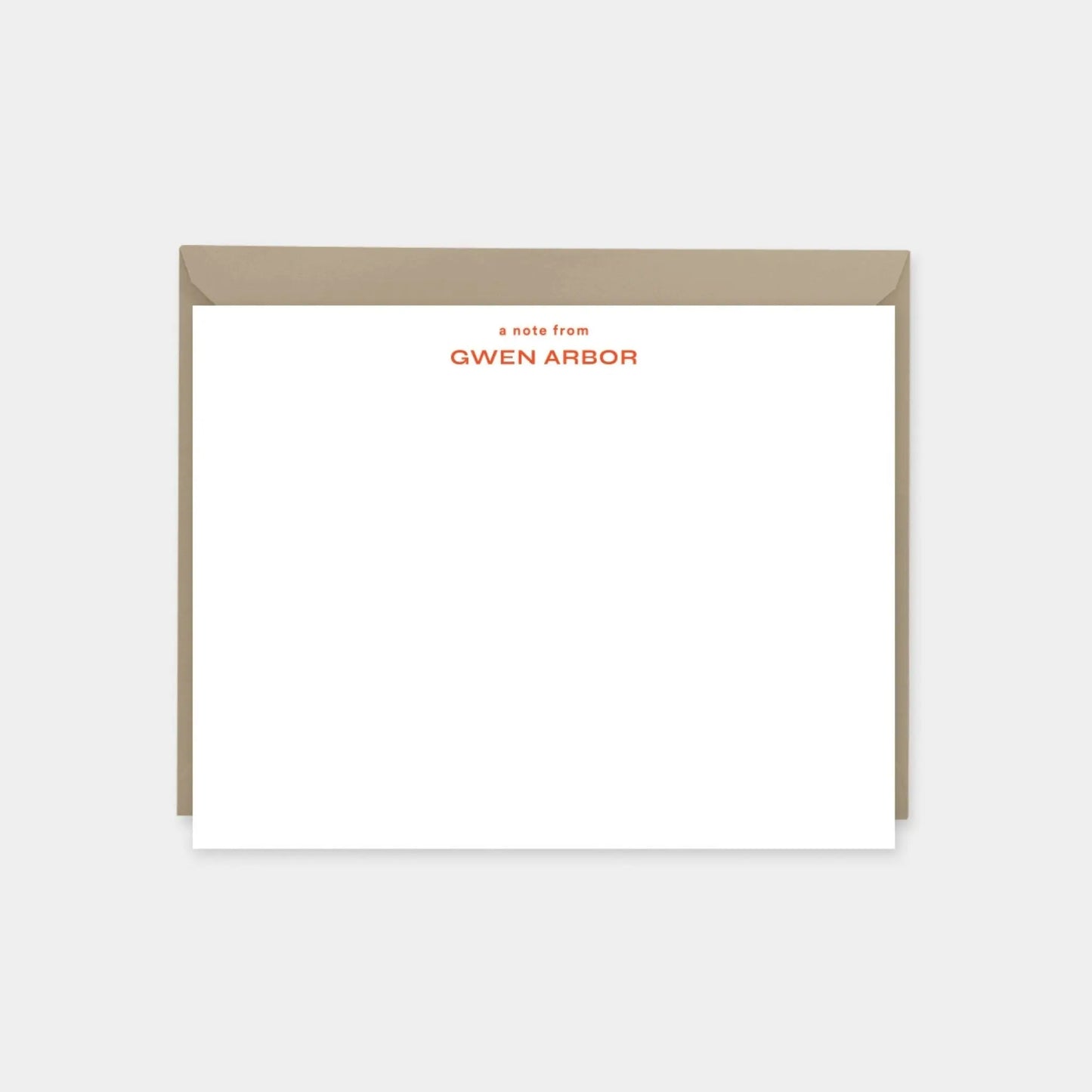Modern Personalized Note Cards IX
