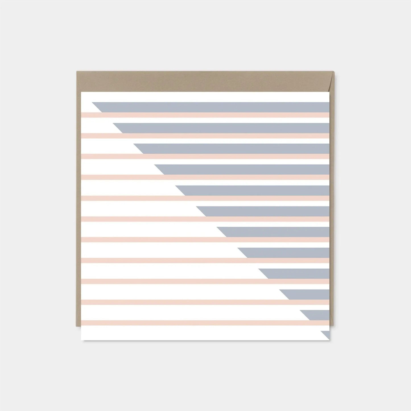 Modern Stripe Square Card III