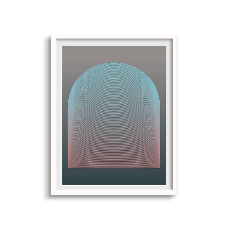 Moiré Zen Arc Up Fine Art Print