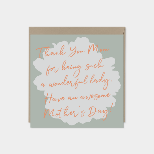 Flower Silhouette Card with Message II