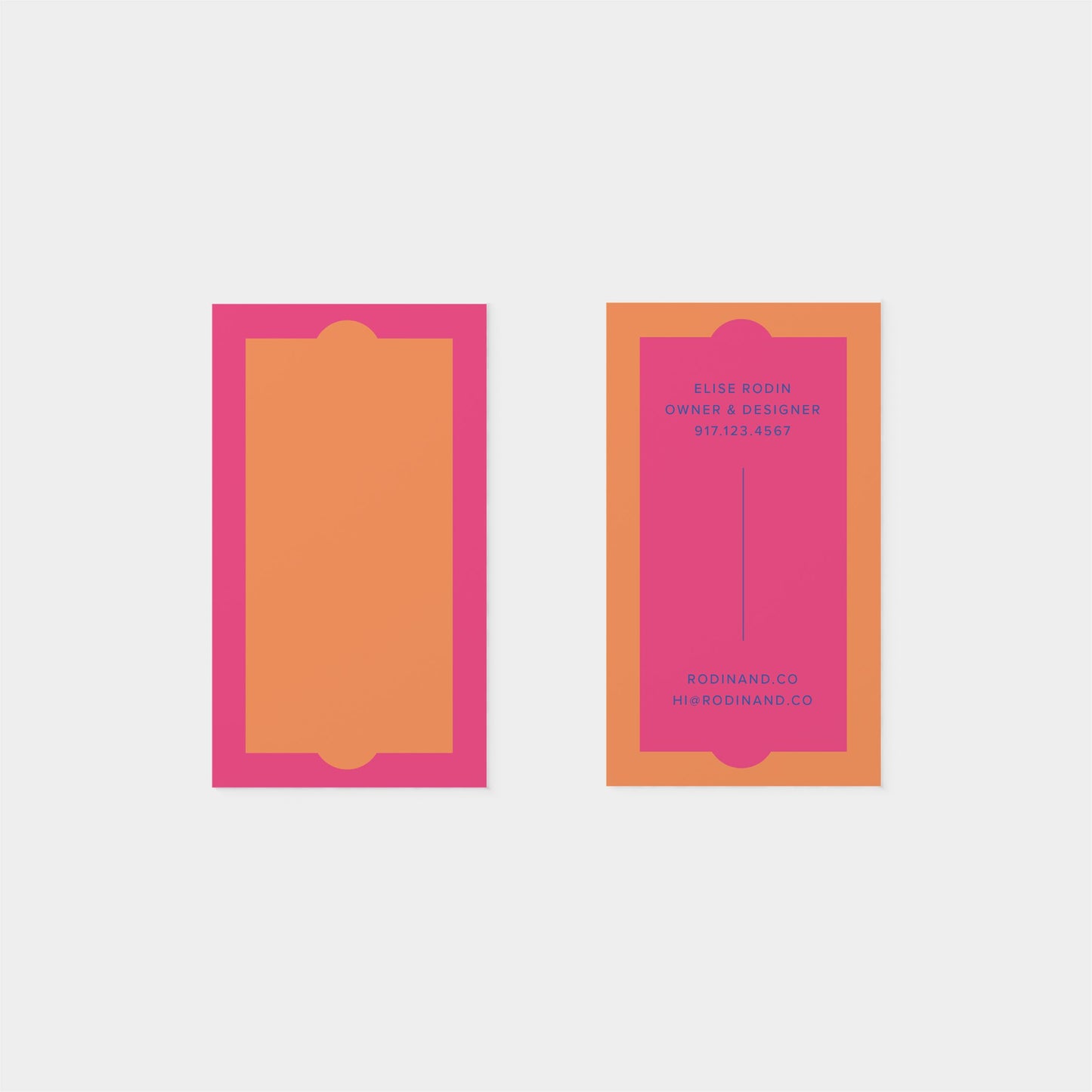 Neo Shape Personalized Business Card V