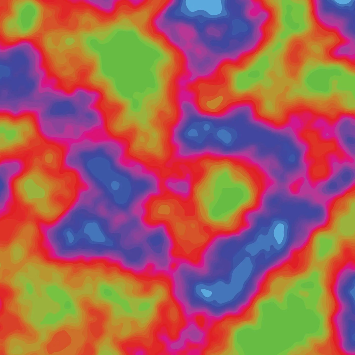 Neon Heat Map Gift Wrap