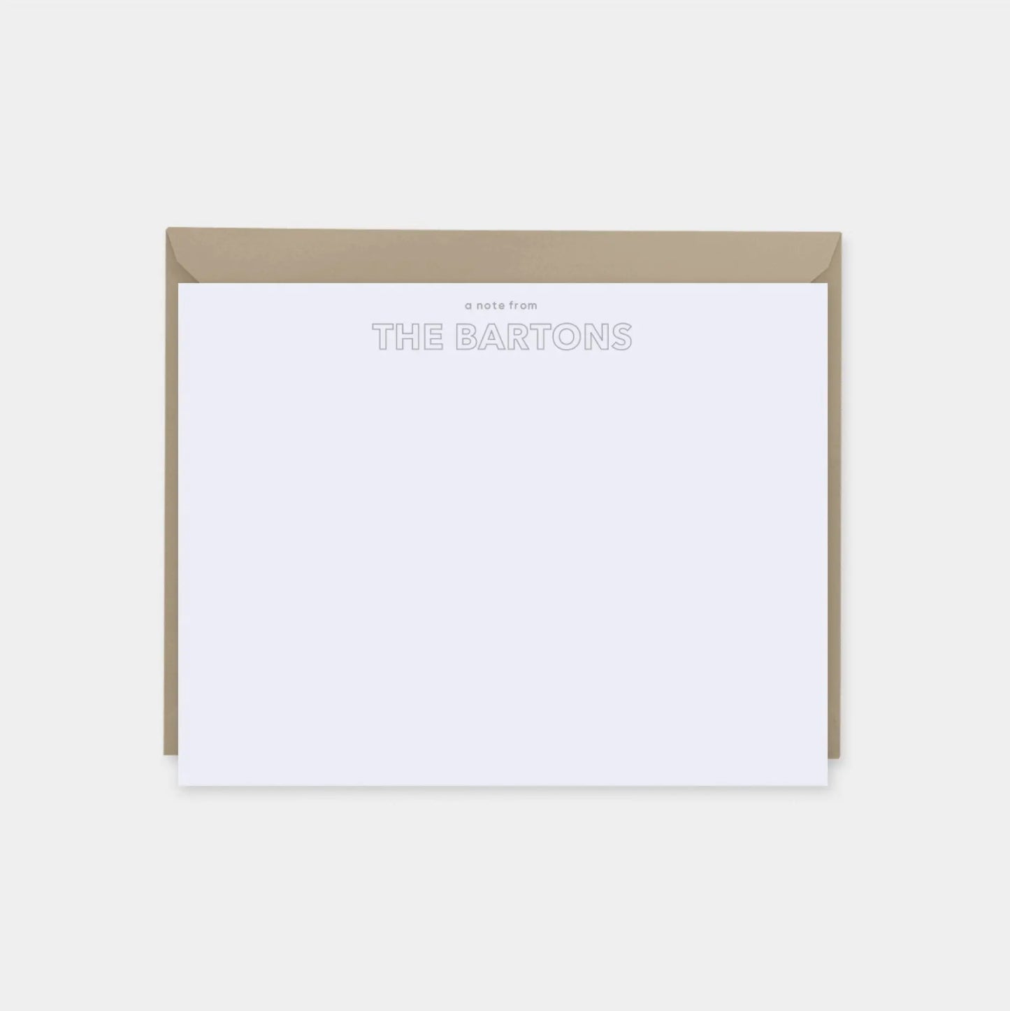 Outline Type Note Cards V