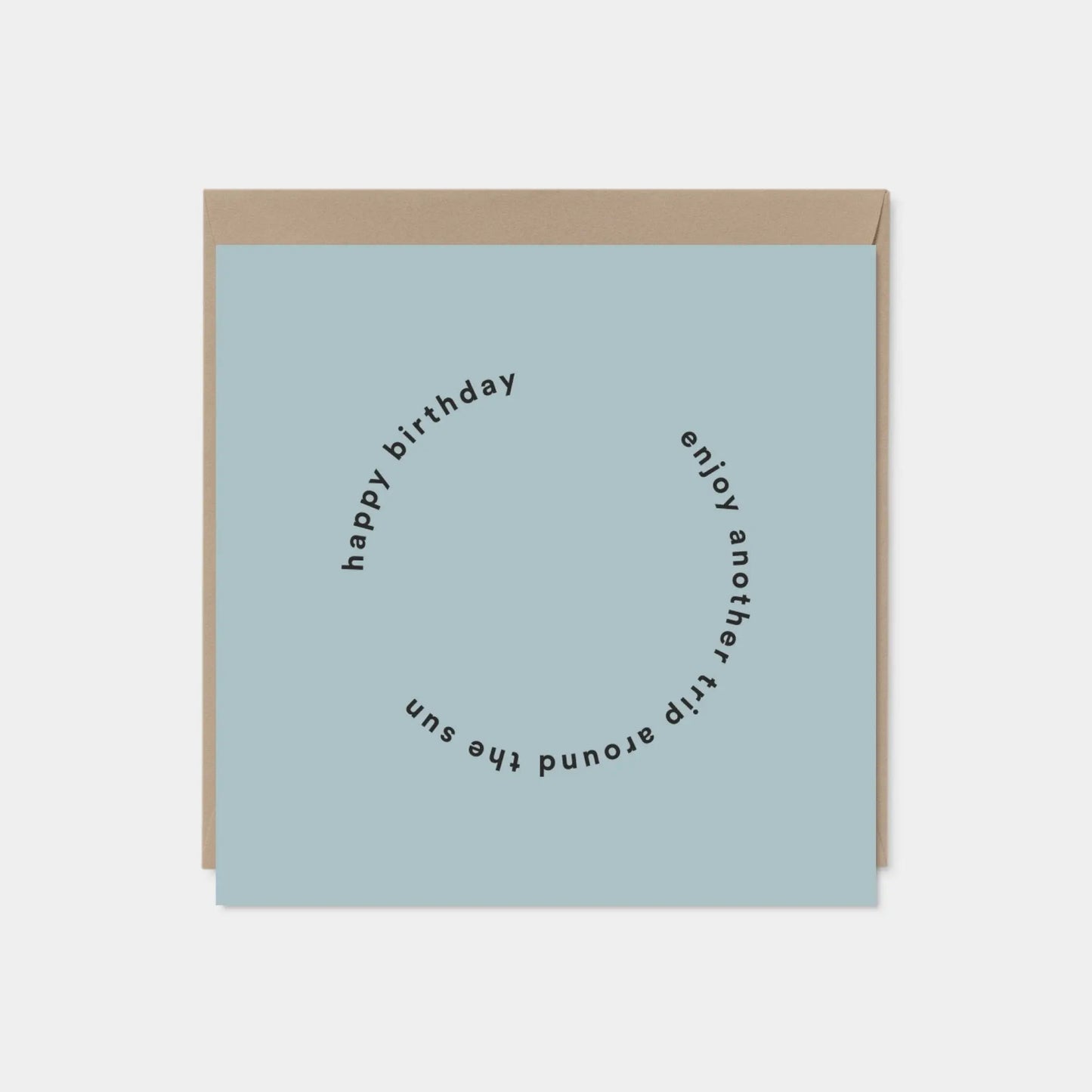 Pastel Blue "Another Trip Around the Sun" Birthday Card