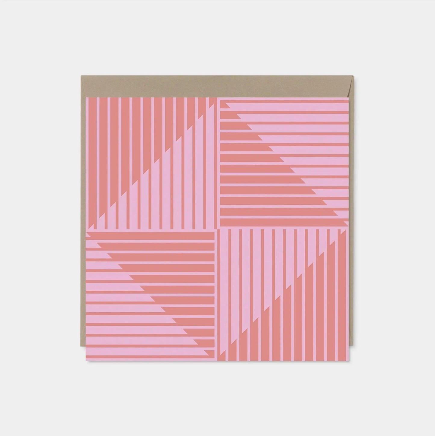 Pastel Geo Stripe Card III