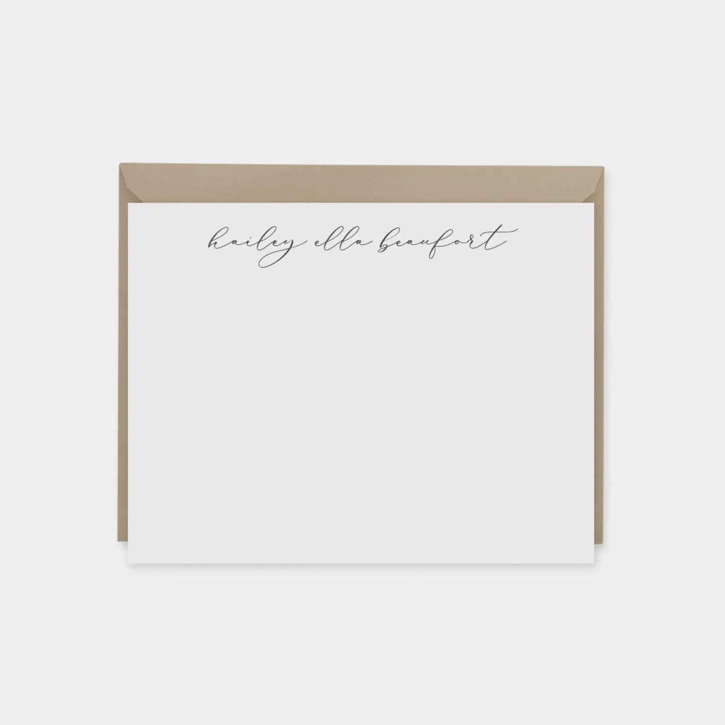 Personalized Script Note Cards II