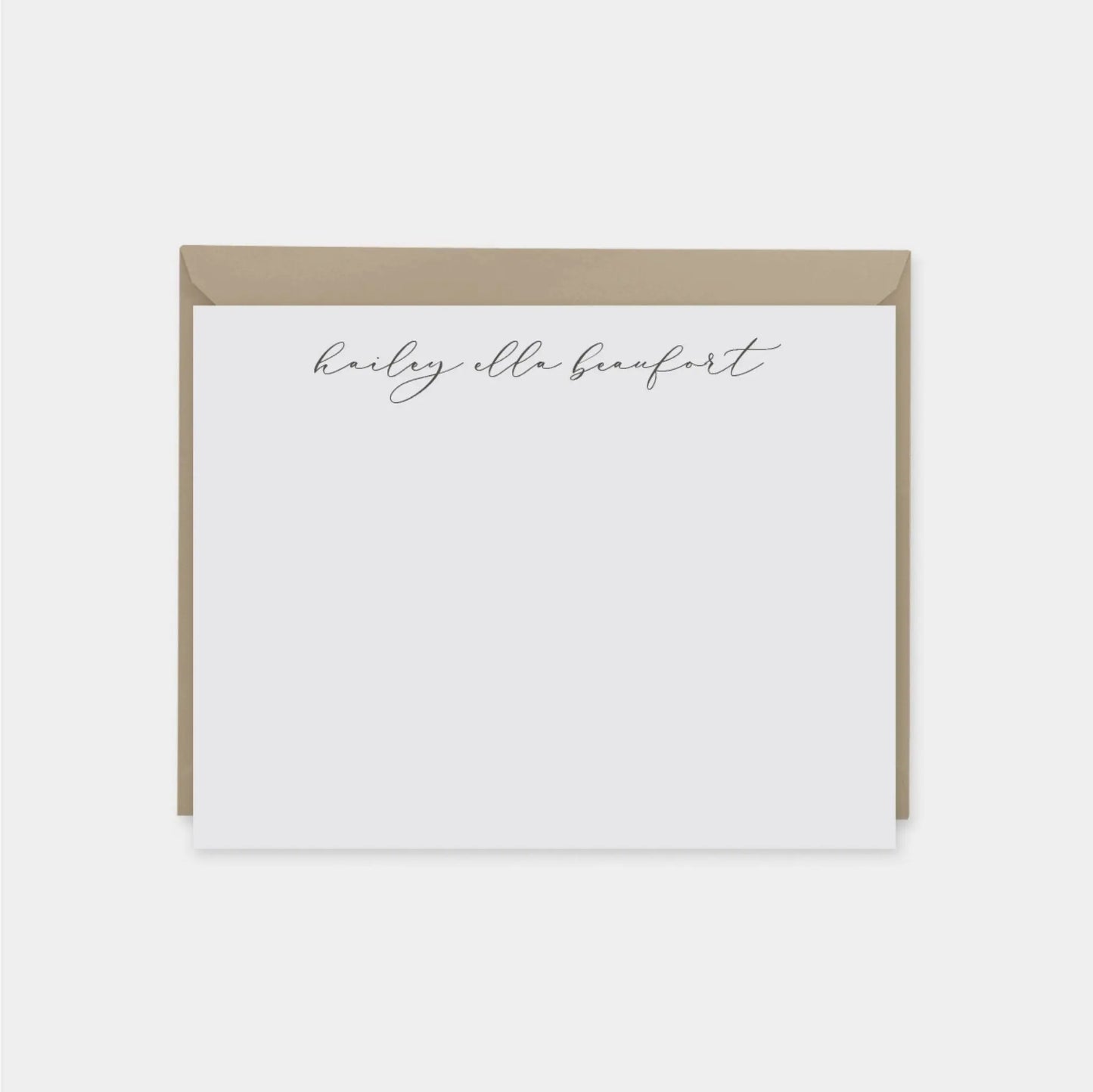 Personalized Script Note Cards III