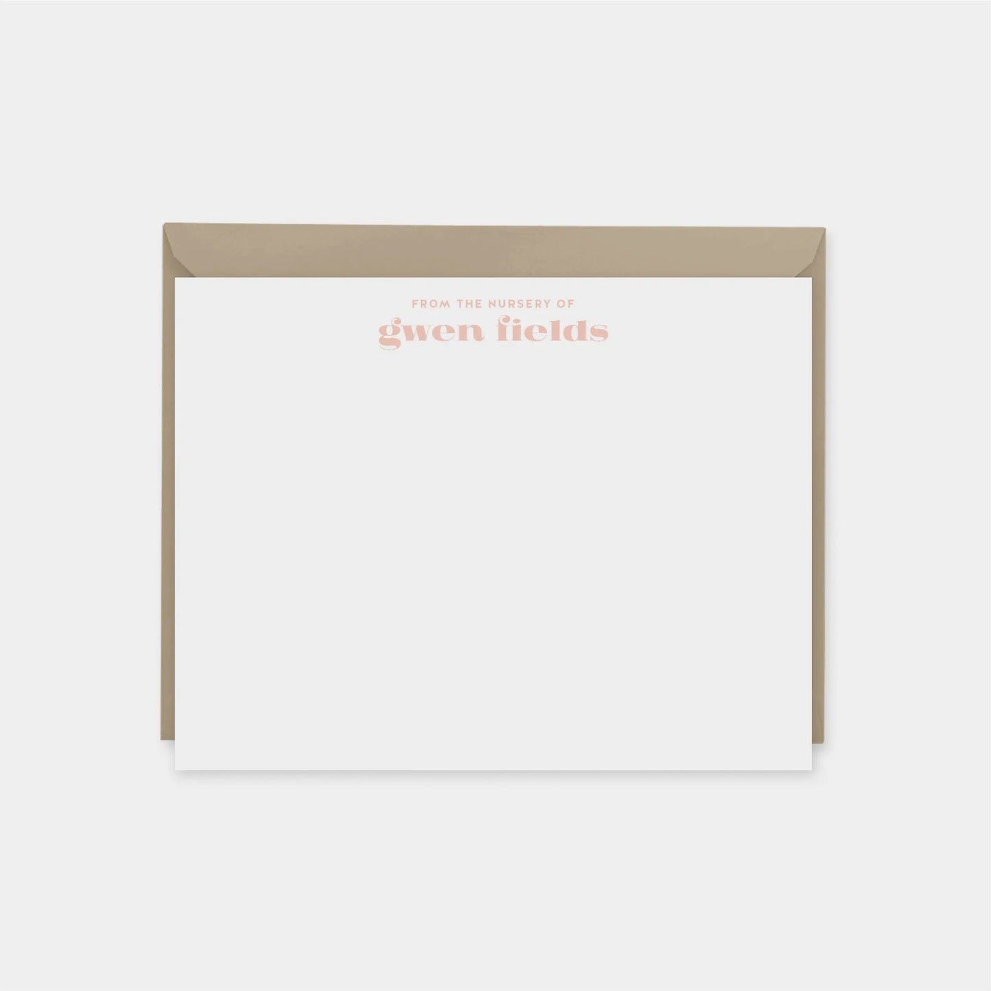 Pink Gingham Note Cards