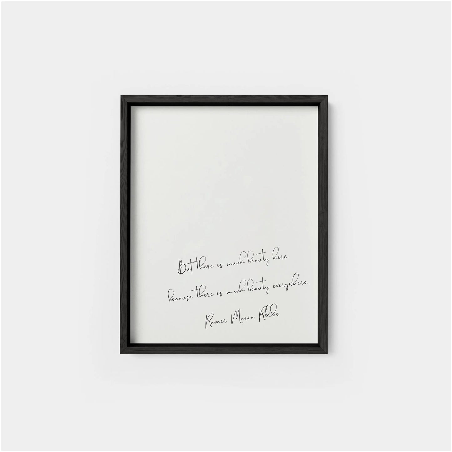 Quote Art Print, Rilke Quote