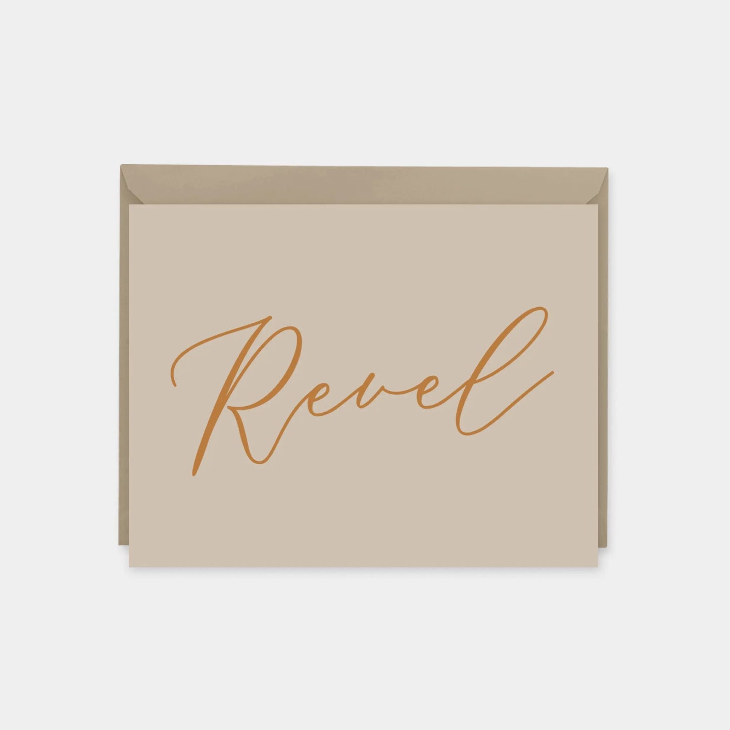 "Revel" Script Dark Invitation Card