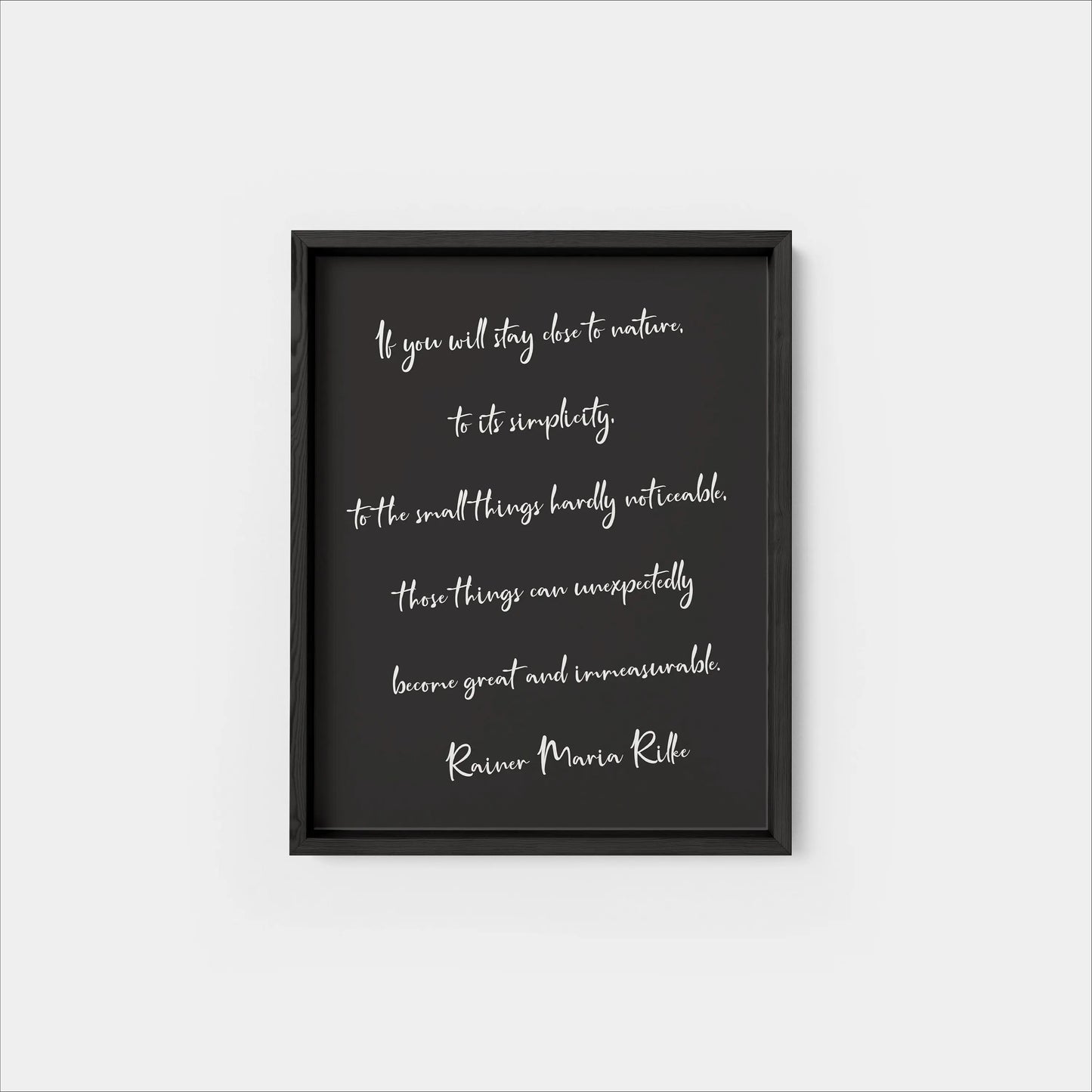 Rilke Quote Art Print