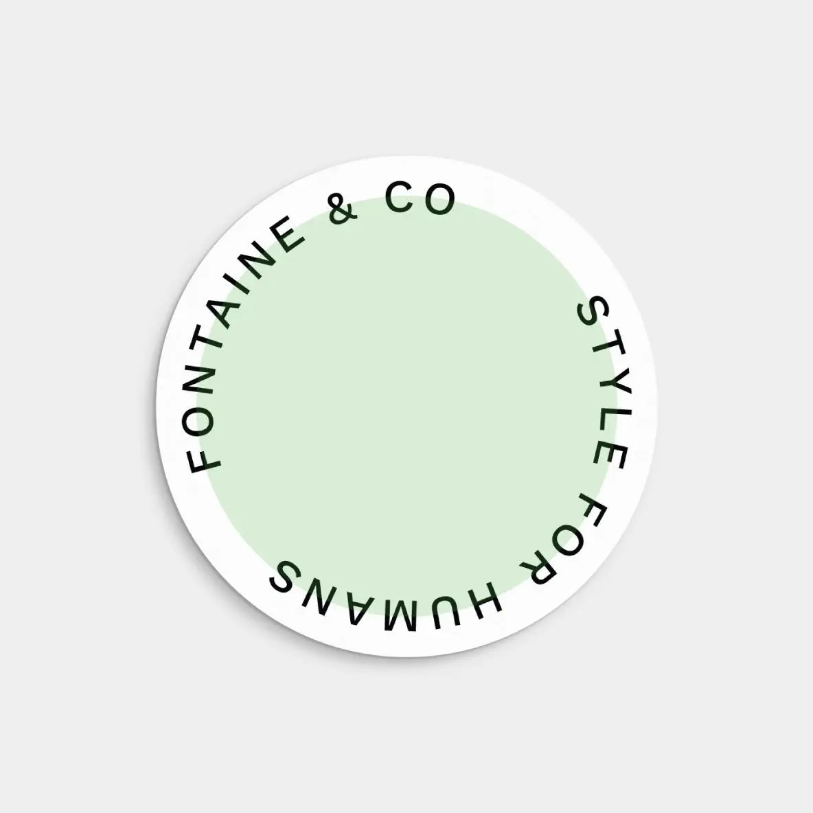 Round Pastel Product Label Template