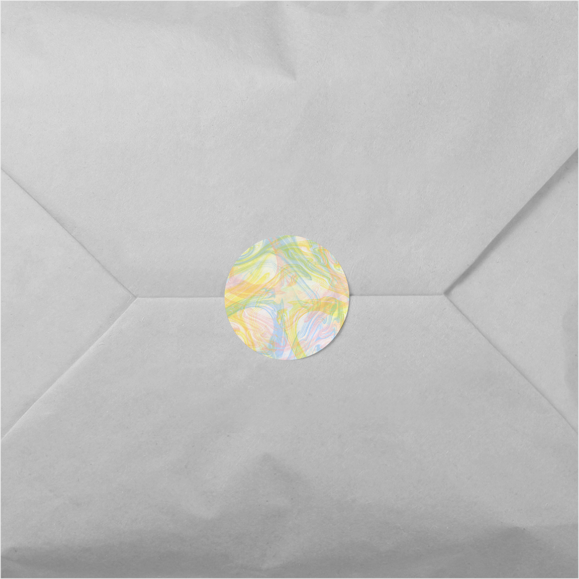 Suminagashi Round Sticker