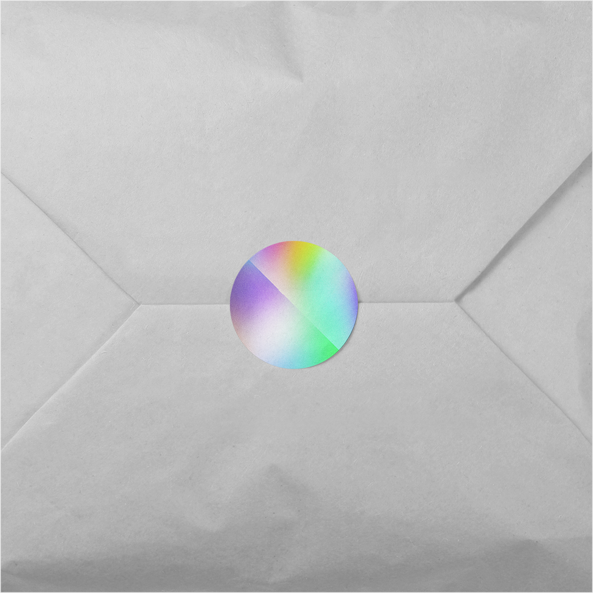 Ombre Slice Round Sticker II