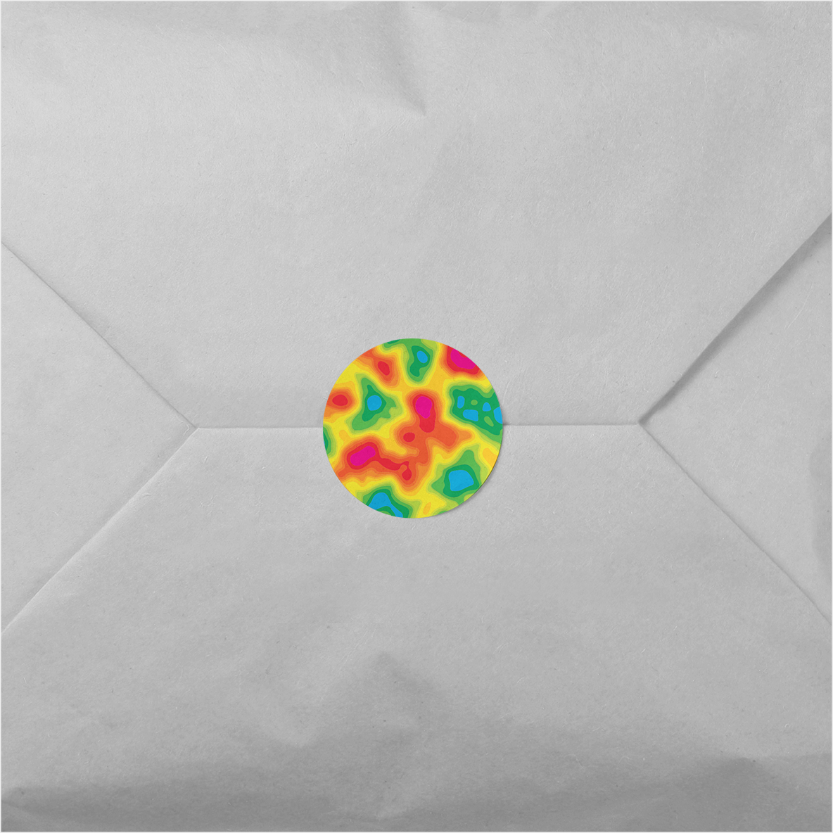 Heat Map Round Sticker