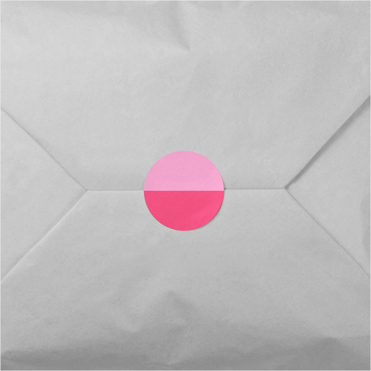 Color Block Round Sticker II