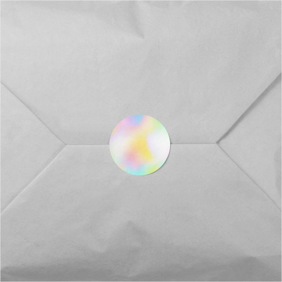 Pastel Ombre Round Sticker